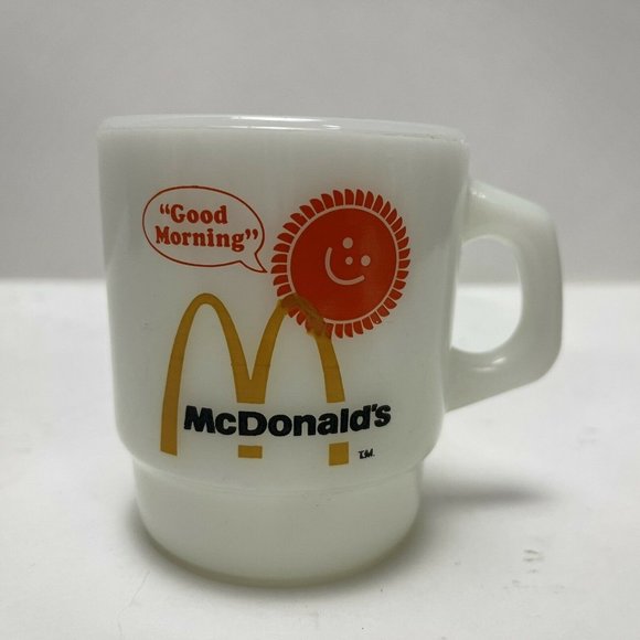 McDonald's Other - Vintage Anchor Hocking Fire King McDonald's Advertising Good Morning Sun Cup Mug
